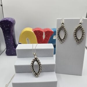 Sterling Silver Necklace & Earring Set
